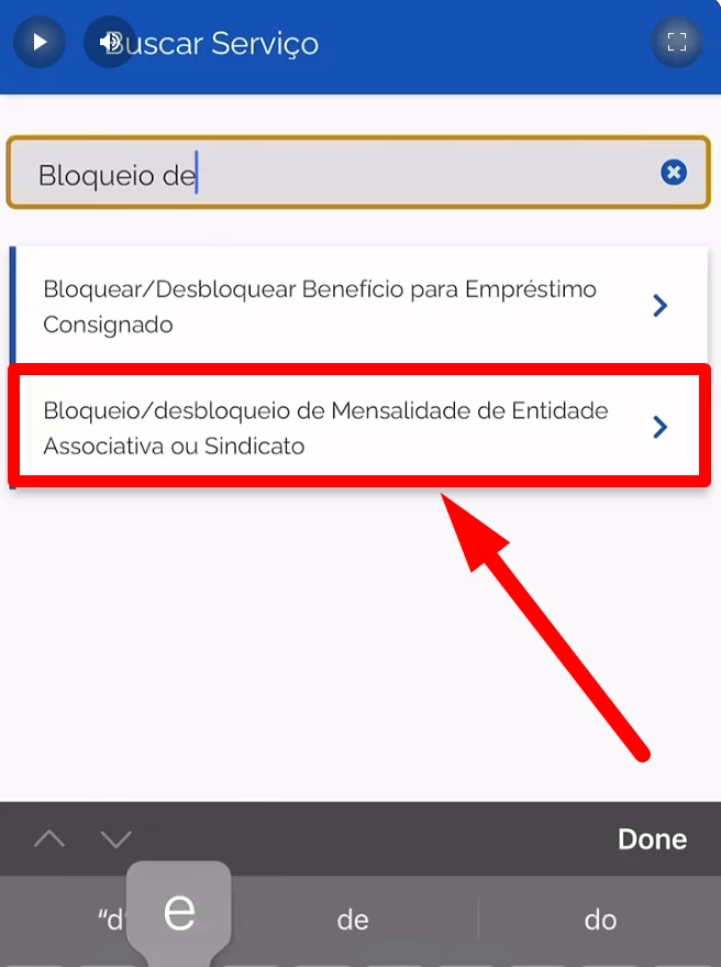 Como confirmar se houve desconto no seu Benefício do INSS 5 Bloqueio/desbloqueio de Mensalidade de Entidade Associativa ou Sindicato