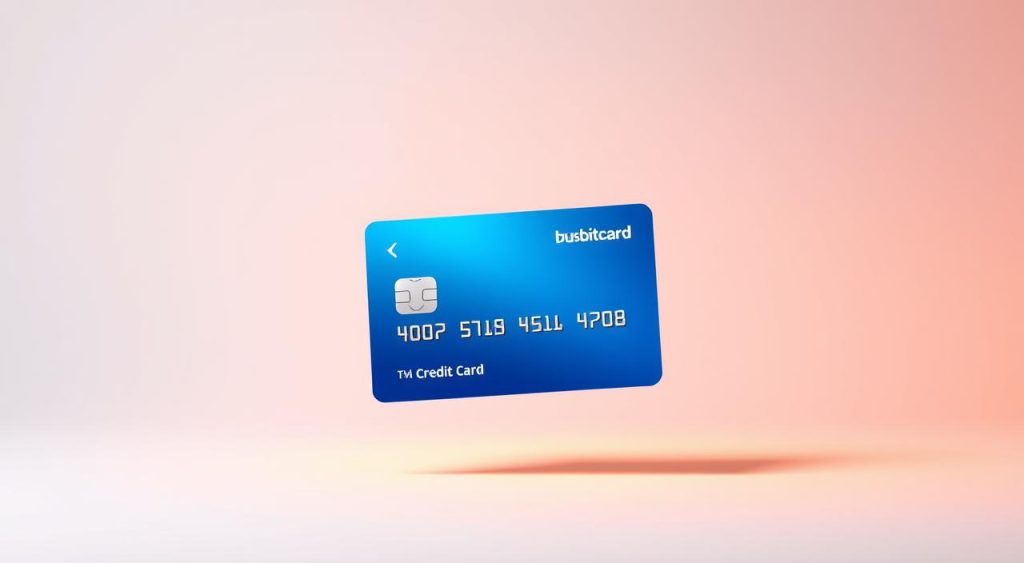 Empréstimo Pessoal Online: Aprovação em Minutos? Entenda o Que Ninguém Conta 3 A vibrant digital credit card floating in a serene, minimalist environment. The card is rendered in a clean, modern design with a subtle metallic sheen, reflecting the sophistication and convenience of digital financial services. The background is a soft, gradient-based palette, creating a sense of depth and emphasis on the central object. Warm lighting from an unseen source casts gentle shadows, adding depth and dimensionality to the scene. The overall mood is one of elegance, innovation, and the seamless integration of technology into personal finance.