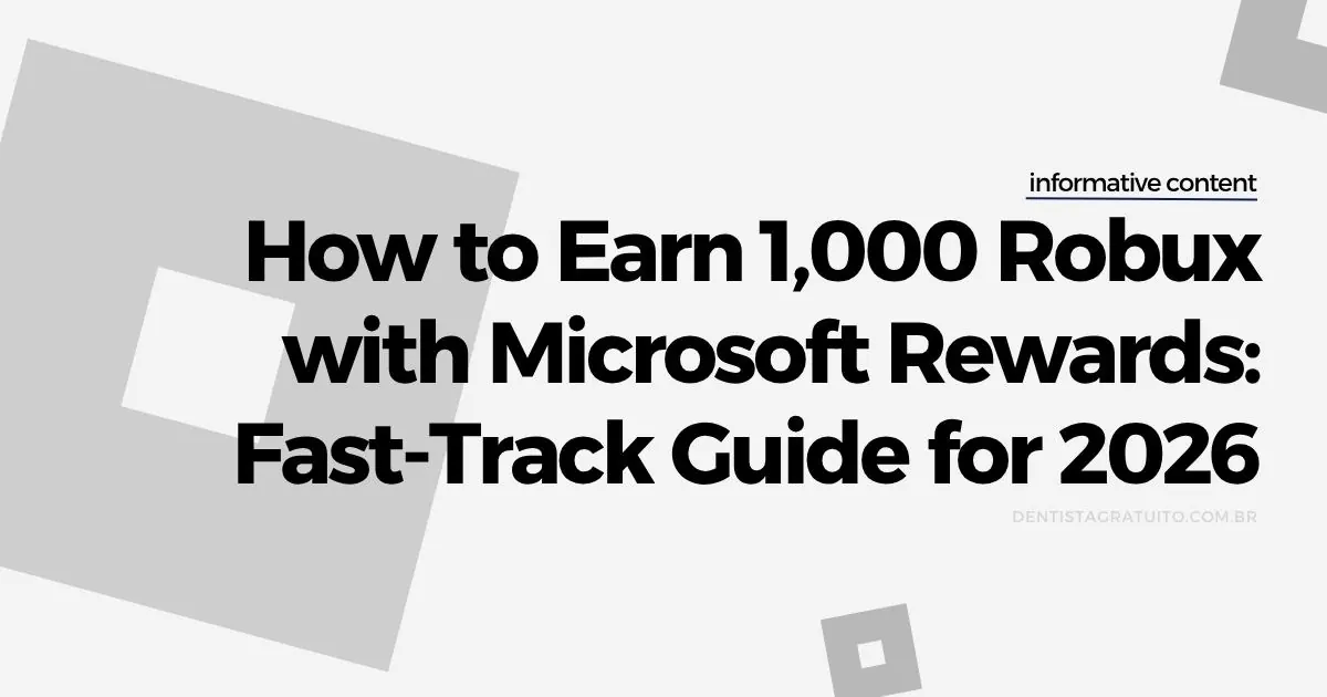 How to Earn 1,000 Robux with Microsoft Rewards: Fast-Track Guide for 2026