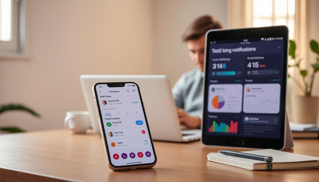 Ferramentas de bem-estar digital para monitorar notificações Android e notificações iPhone