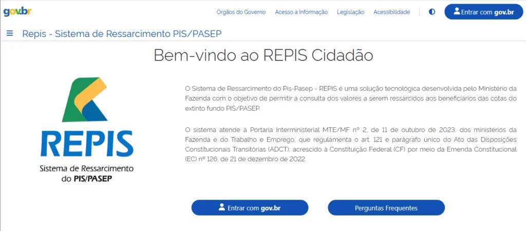 Como Consultar e Sacar valores esquecidos do antigo Fundo PIS/Pasep 1 site oficial do repis cidadão