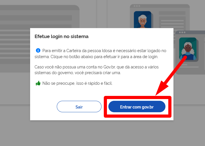 Como Emitir a Carteira do Idoso: Passo a Passo Completo (2026) 2 fazer login gov