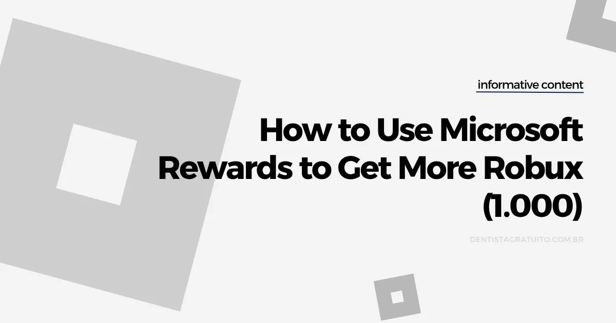 How to Use Microsoft Rewards to Get More Robux (1.000)